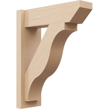 Ekena Millwork 5 1/2-in W x 16-in D x 20-in H Funston Slat Rough Cedar Woodgrain TimberThane Outlooker, Primed Tan OUTUR055X16X20FST24RCPR